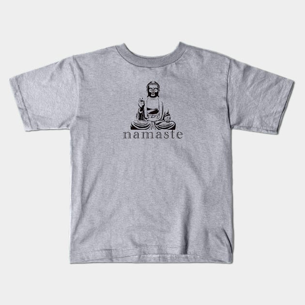 Namaste Spiritual Kids T-Shirt by Cre8tiveSpirit